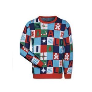 Ugly Christmas Sweater Medium‎ With Beanie Aldi Gear Holiday Limited Edition NEW
